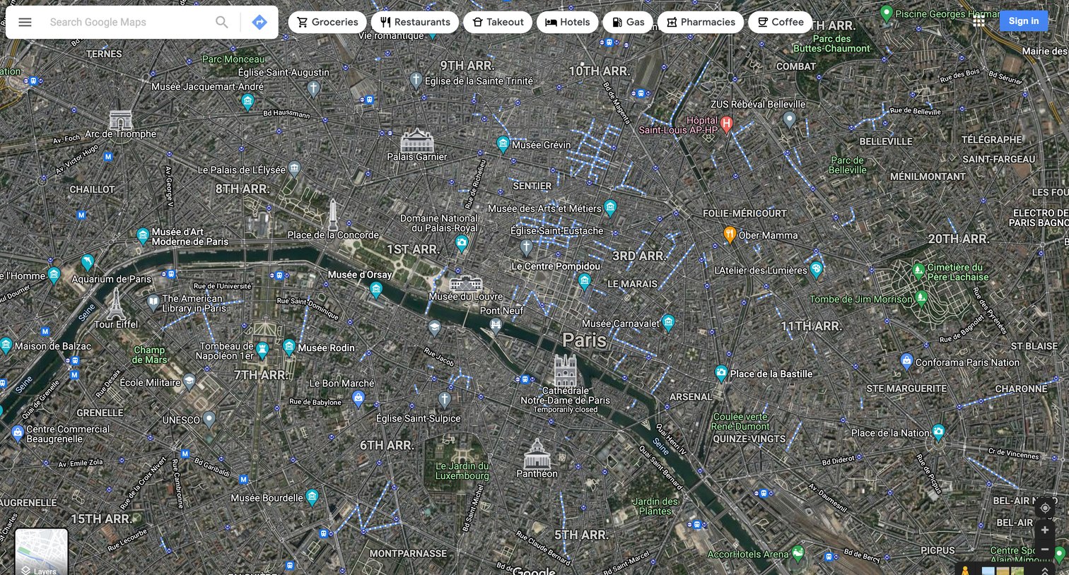 Google maps - Google Maps screen