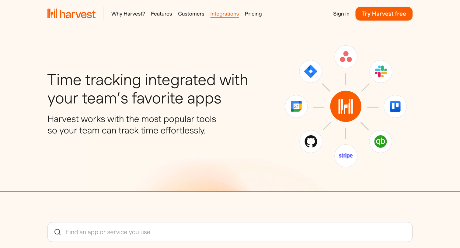 Harvest - Time Tracking and Invoicing Integrations | Harvest screen