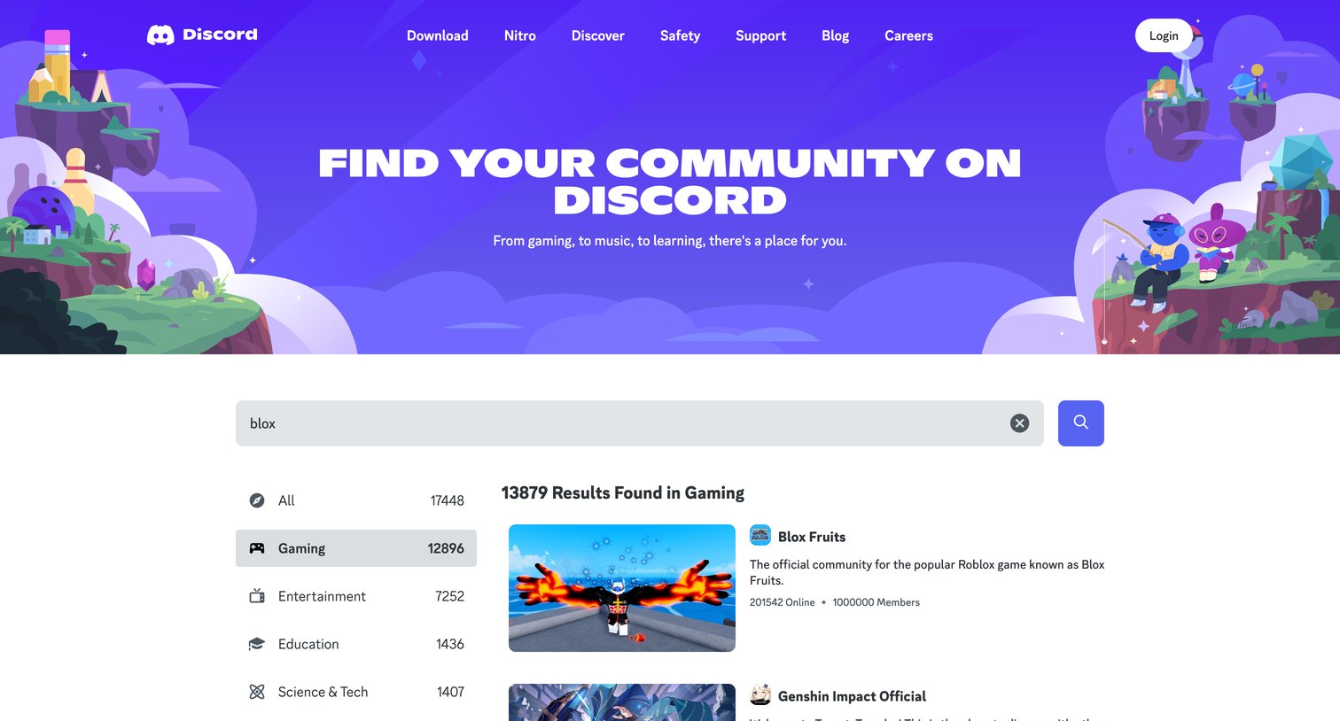 Discord - Discord Servers - Home screen