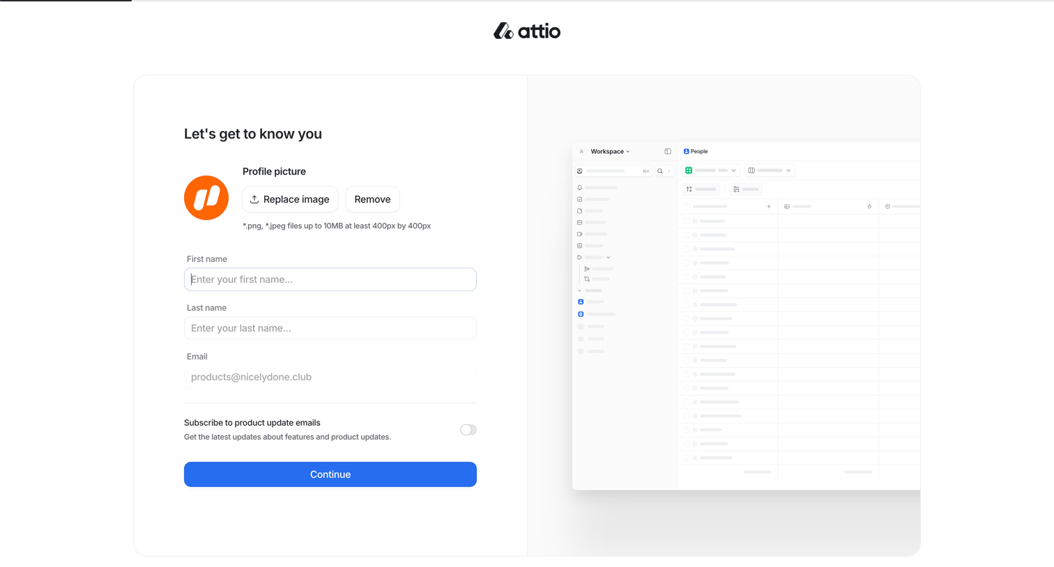 Attio screen