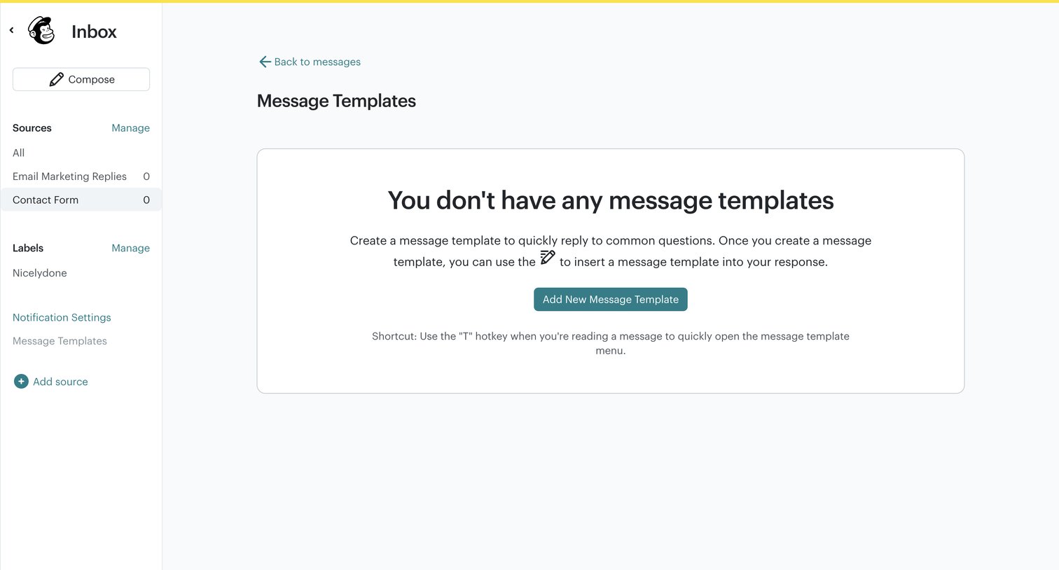 Mailchimp - Inbox | Mailchimp screen