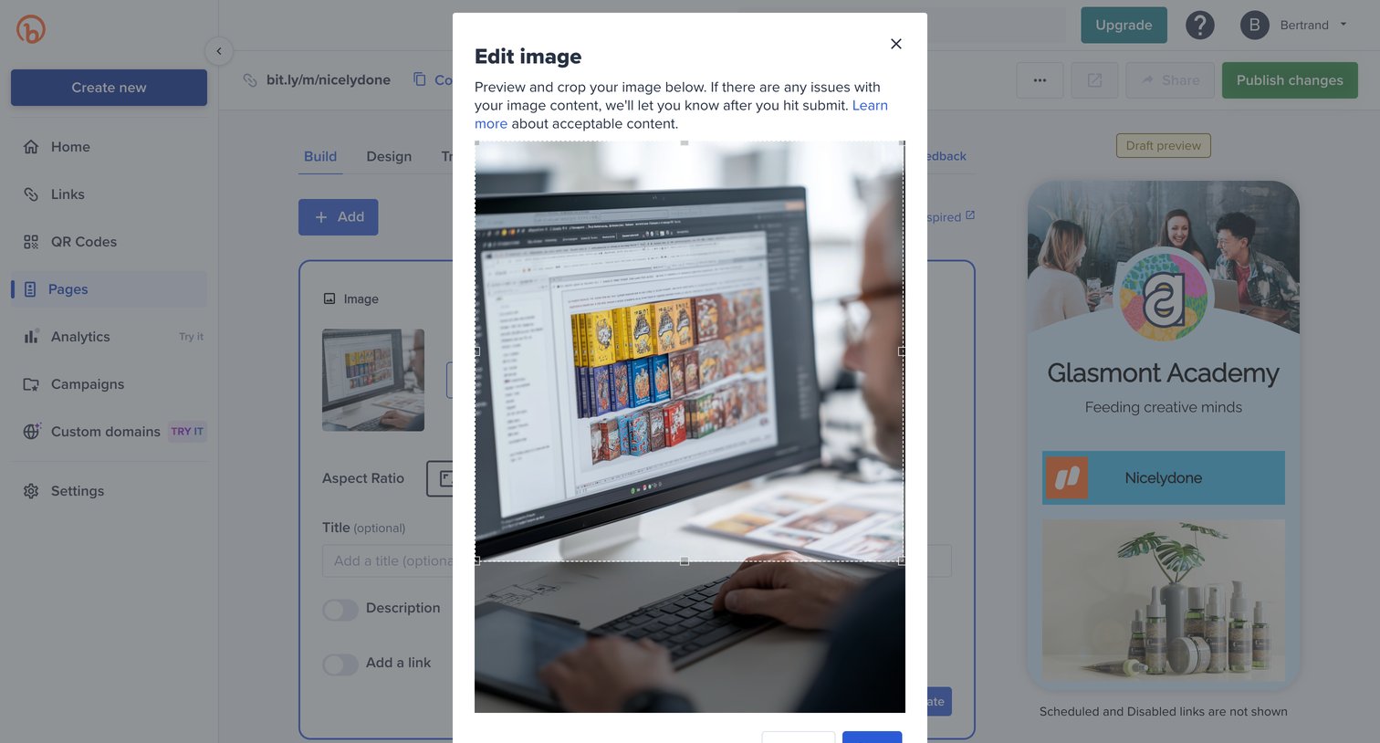 Bitly - Bitly | Bitly Page screen