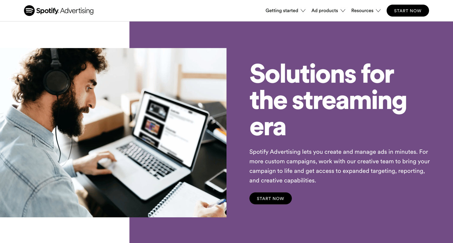 Spotify - Ad Experiences | Spotify Advertising screen