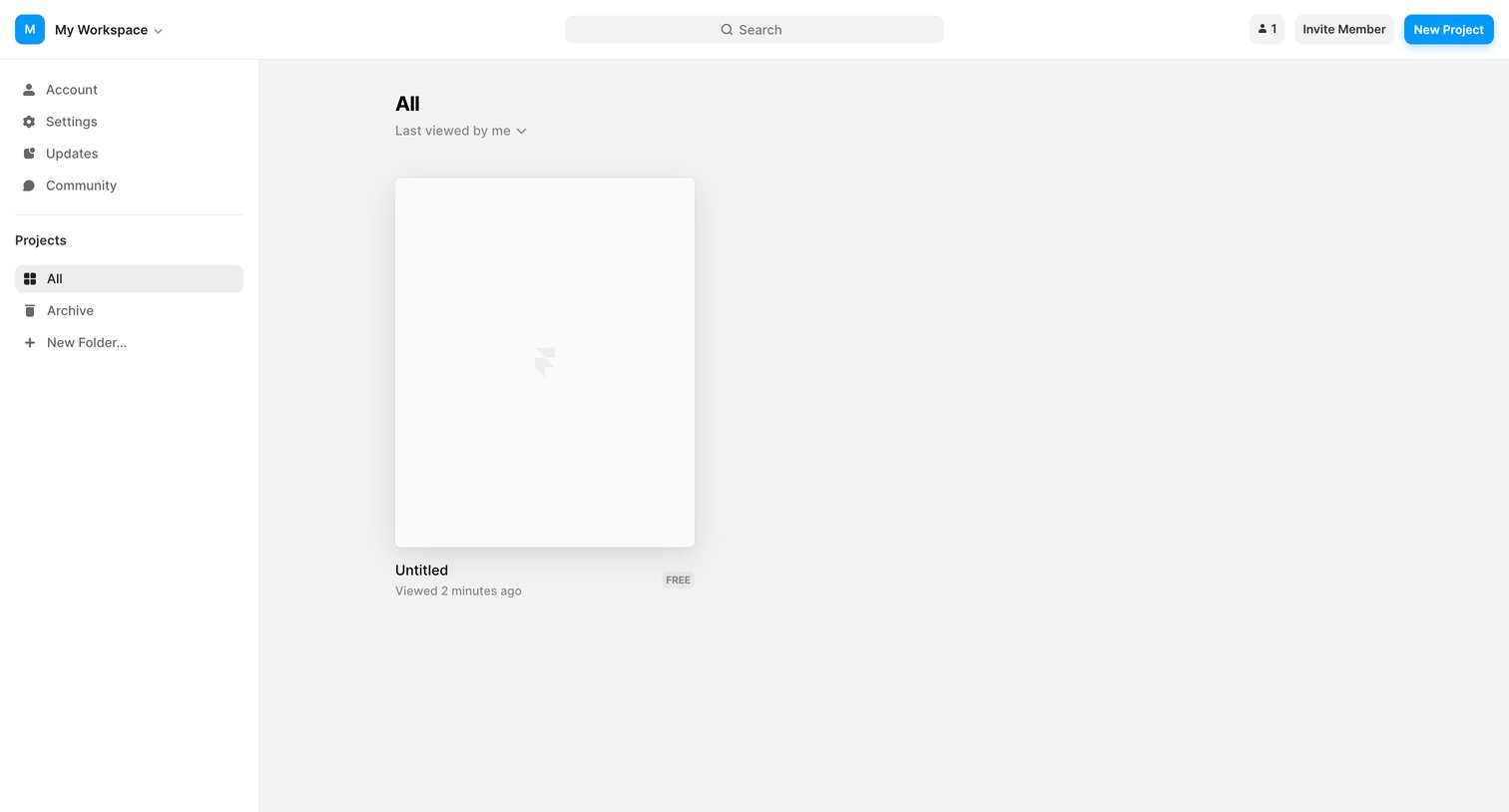 Framer screen