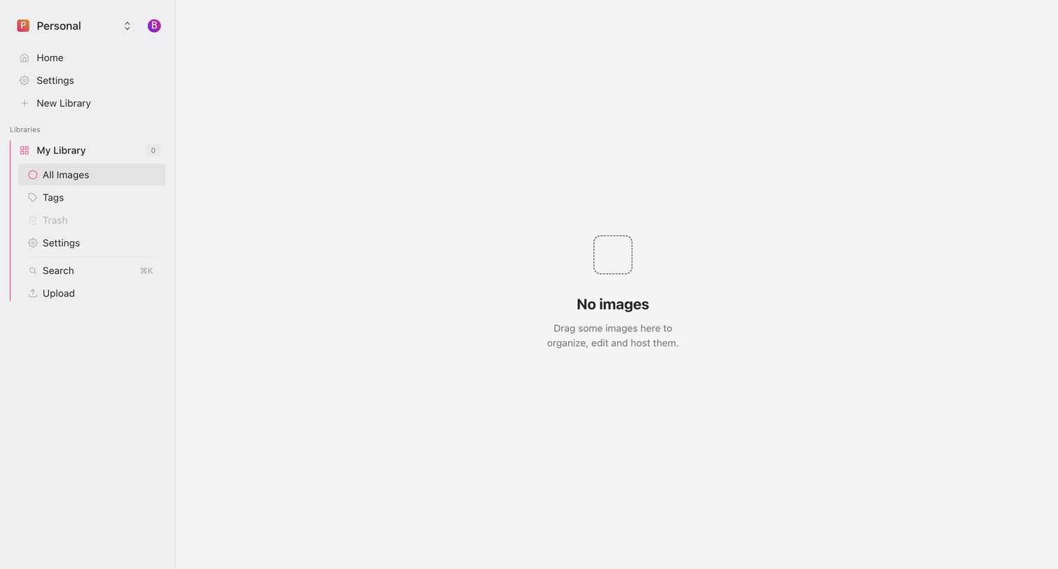 Raster - Create your Organizations first library screen