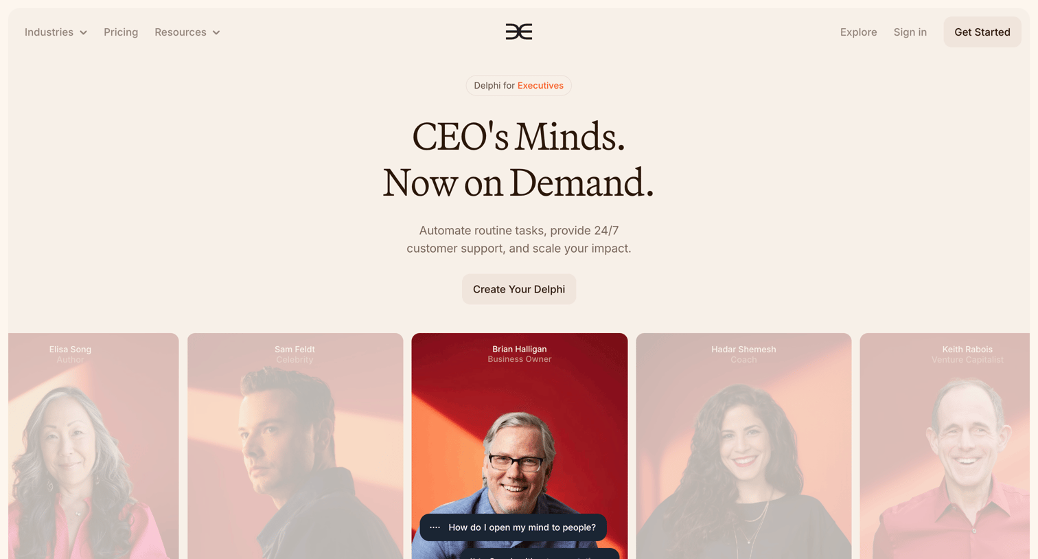 Delphi - Delphi for Executives | Scale Leadership, Stay Aligned screen