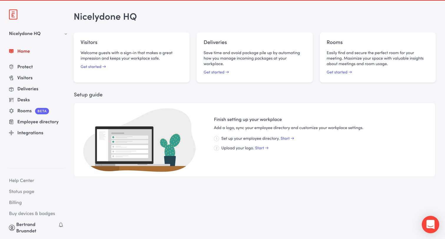 Envoy - Home · Envoy screen