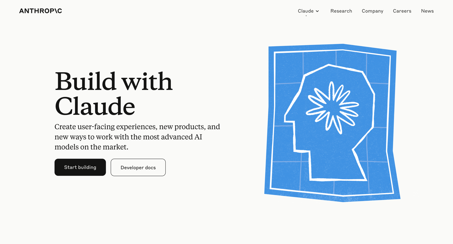 Claude - Build with Claude | Anthropic screen