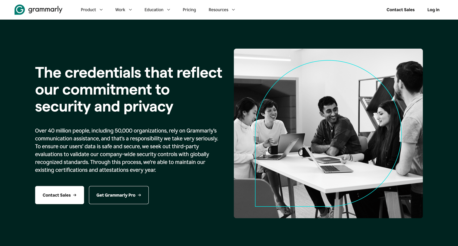 Grammarly - Security Compliances, Certifications, and Validations Grammarly screen