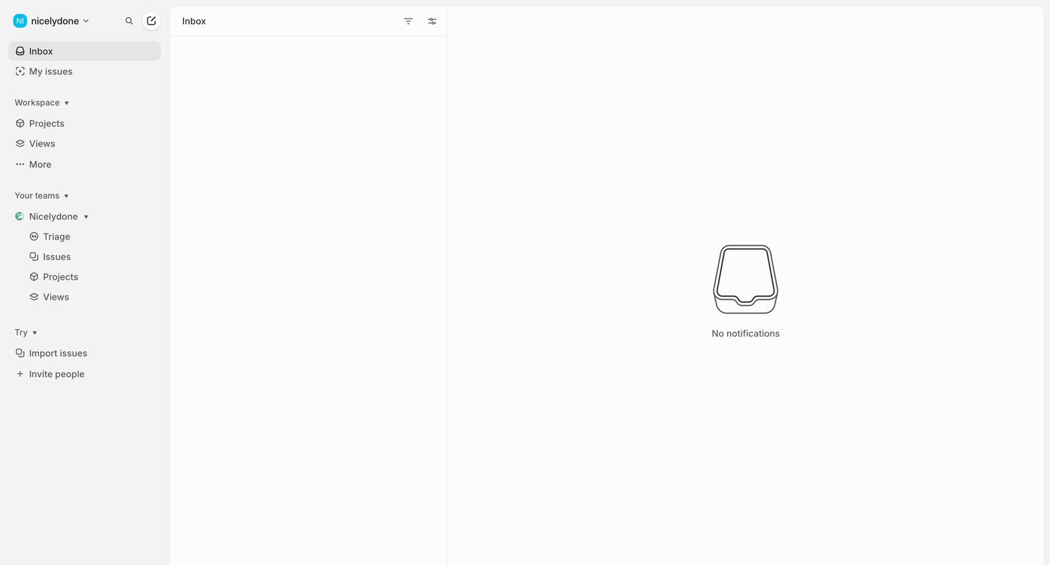 Inbox from Linear
