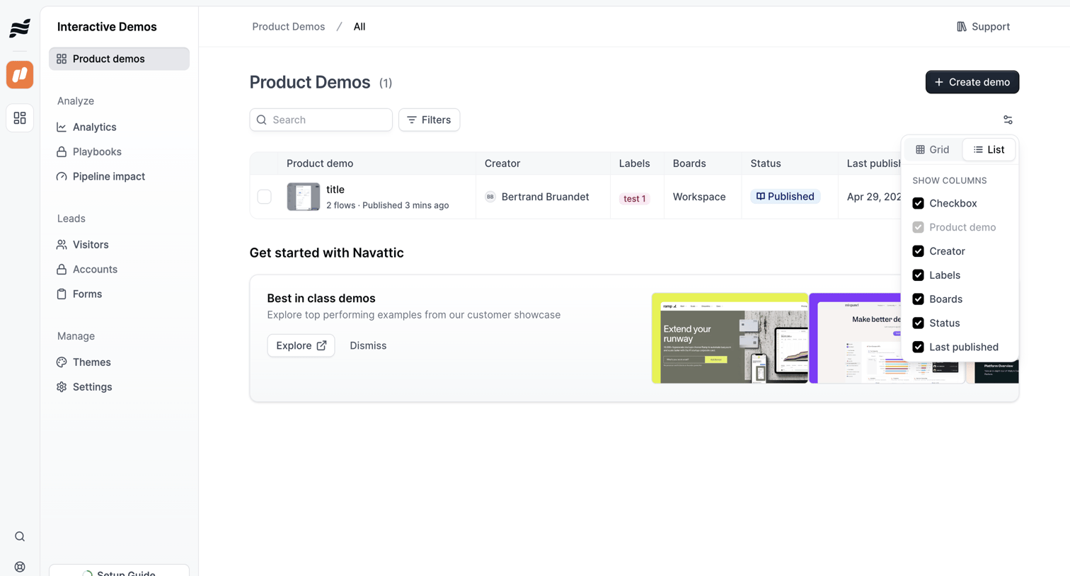 Navattic - Product Demos · nicelydone3 screen