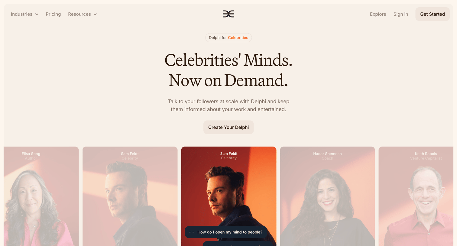 Delphi - Delphi for Celebrities | Stay Close, Even When Away screen