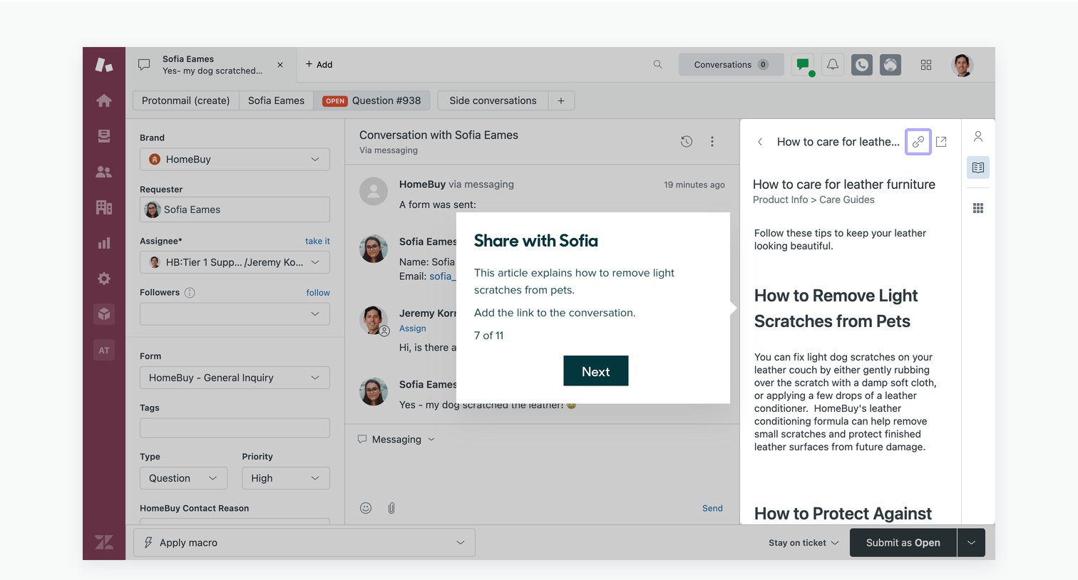 Zendesk - Take a quick tour screen