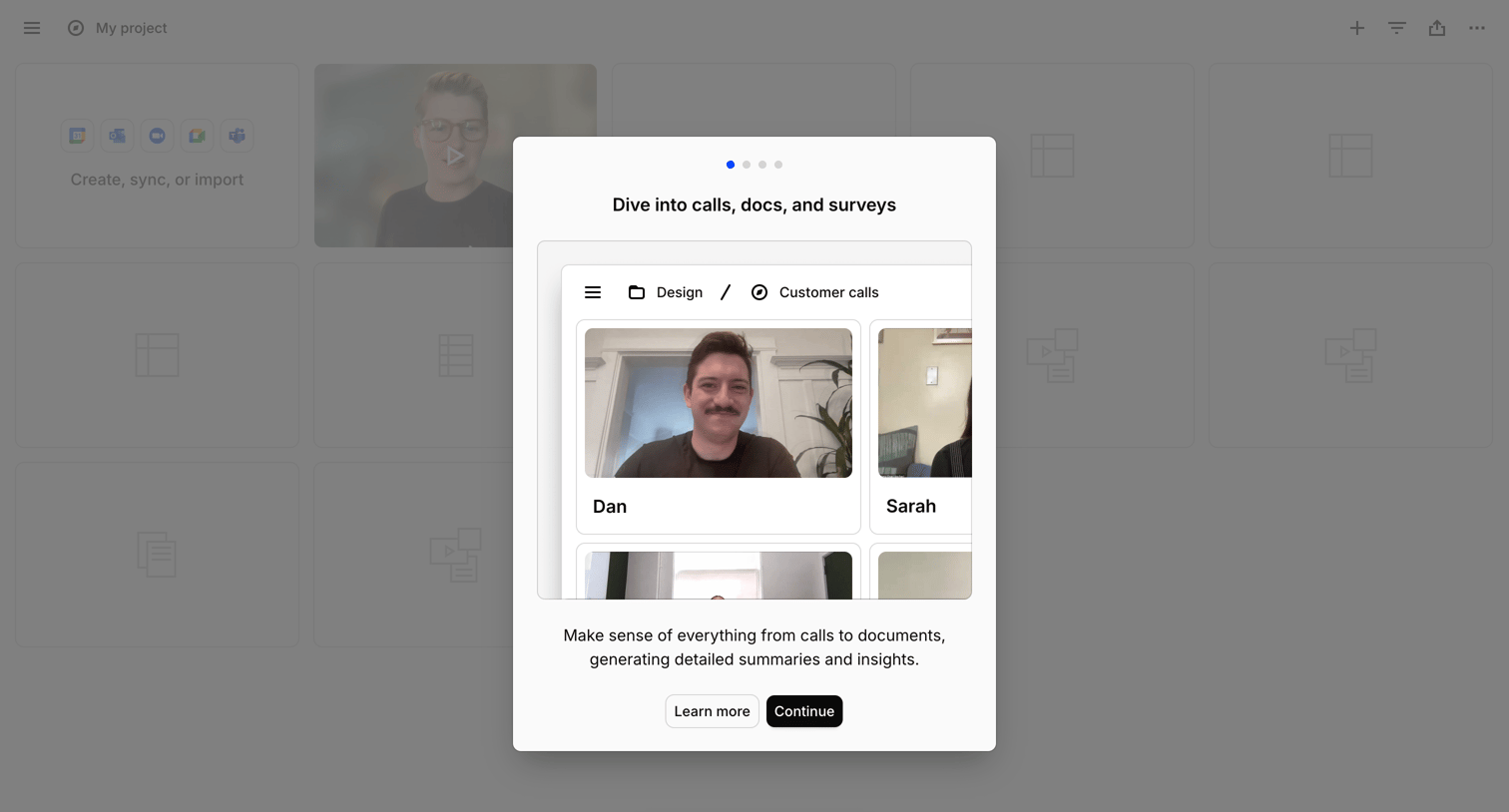 Dovetail - My project – Dovetail screen