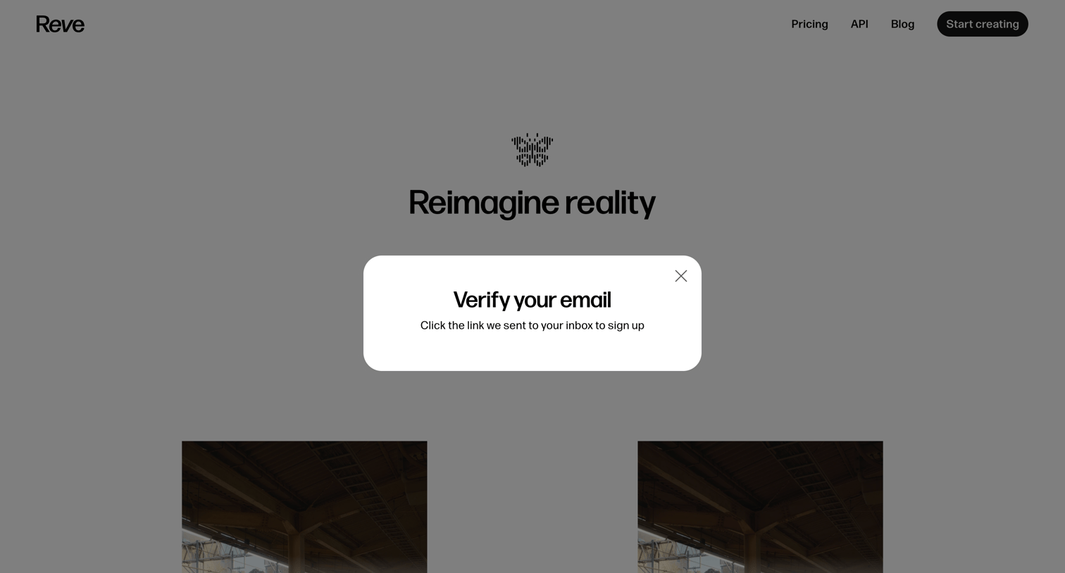 Reve - Reve Image - AI Image Generator and Creative Tool screen