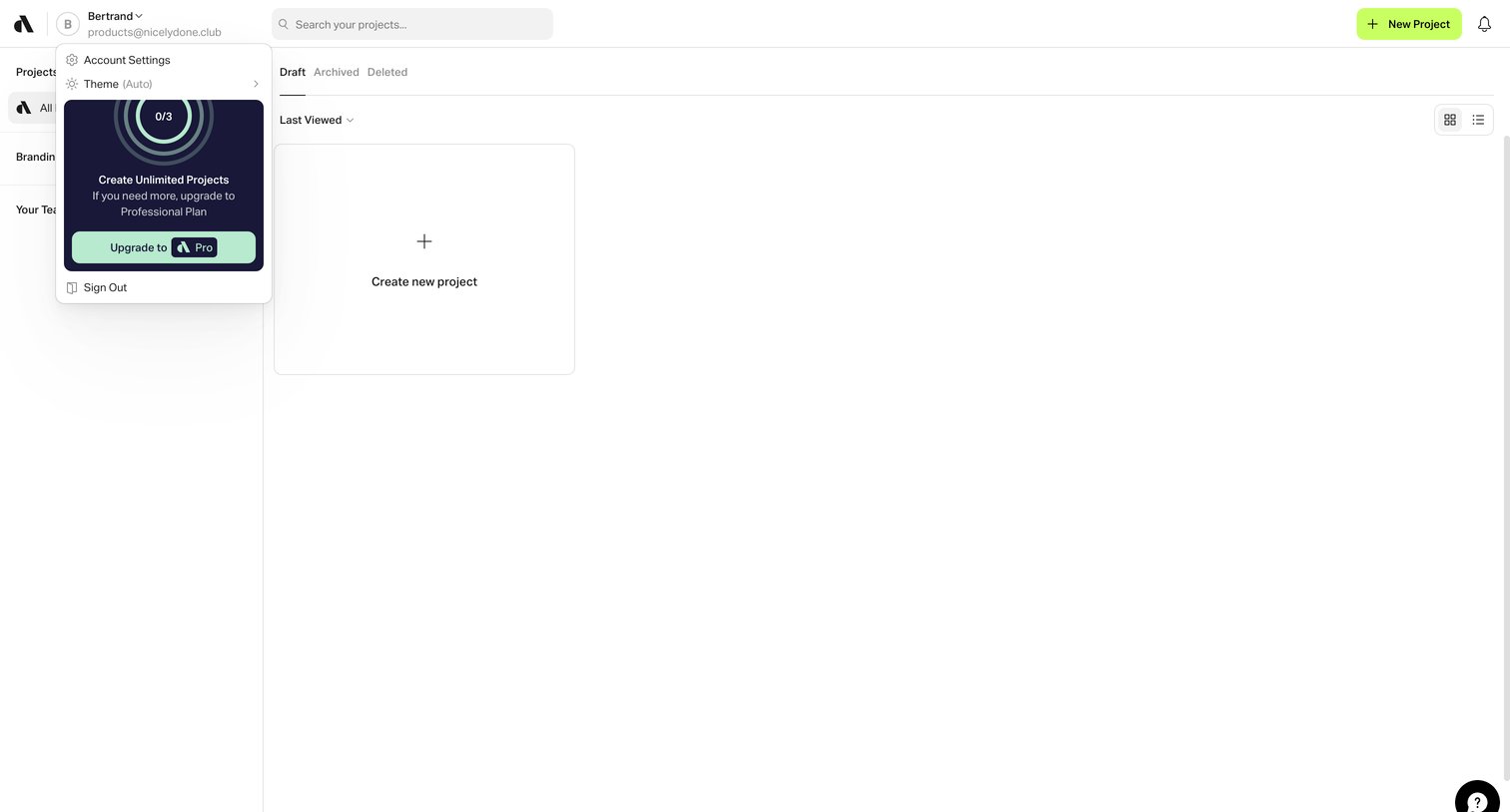 Artboard Studio - Projects | Artboard Studio screen