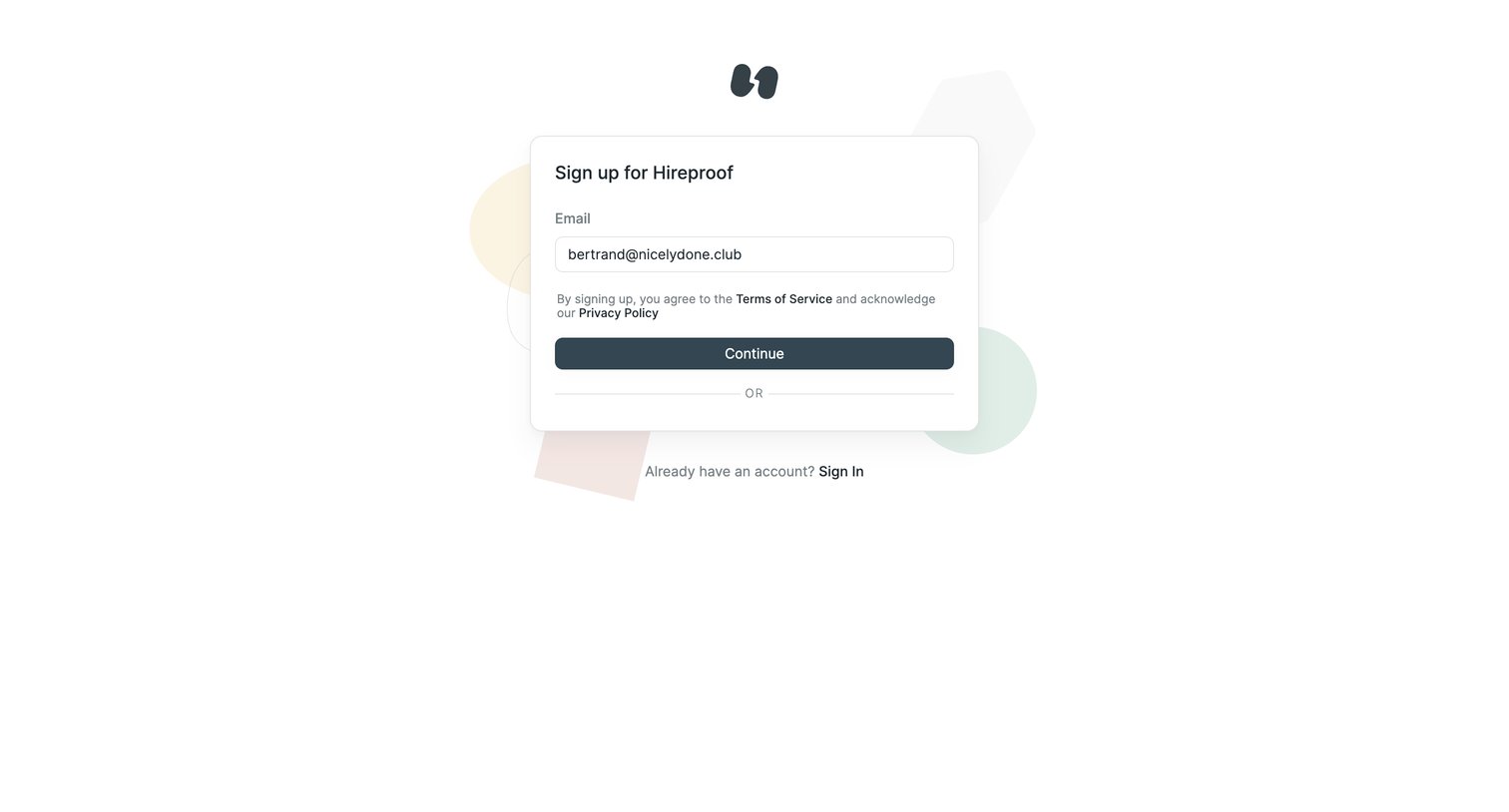 Hireproof screen
