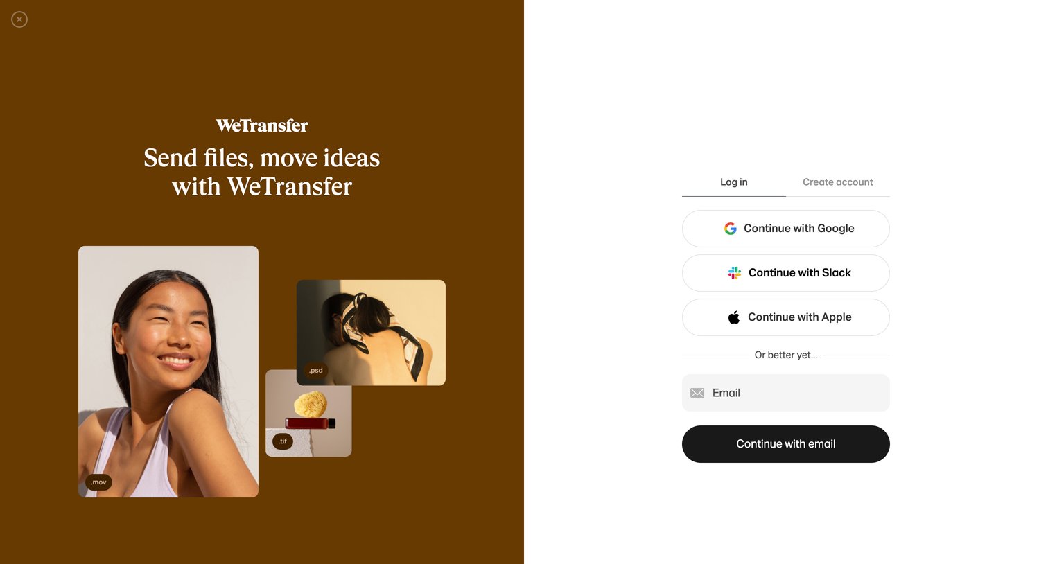 WeTransfer account | WeTransfer from WeTransfer