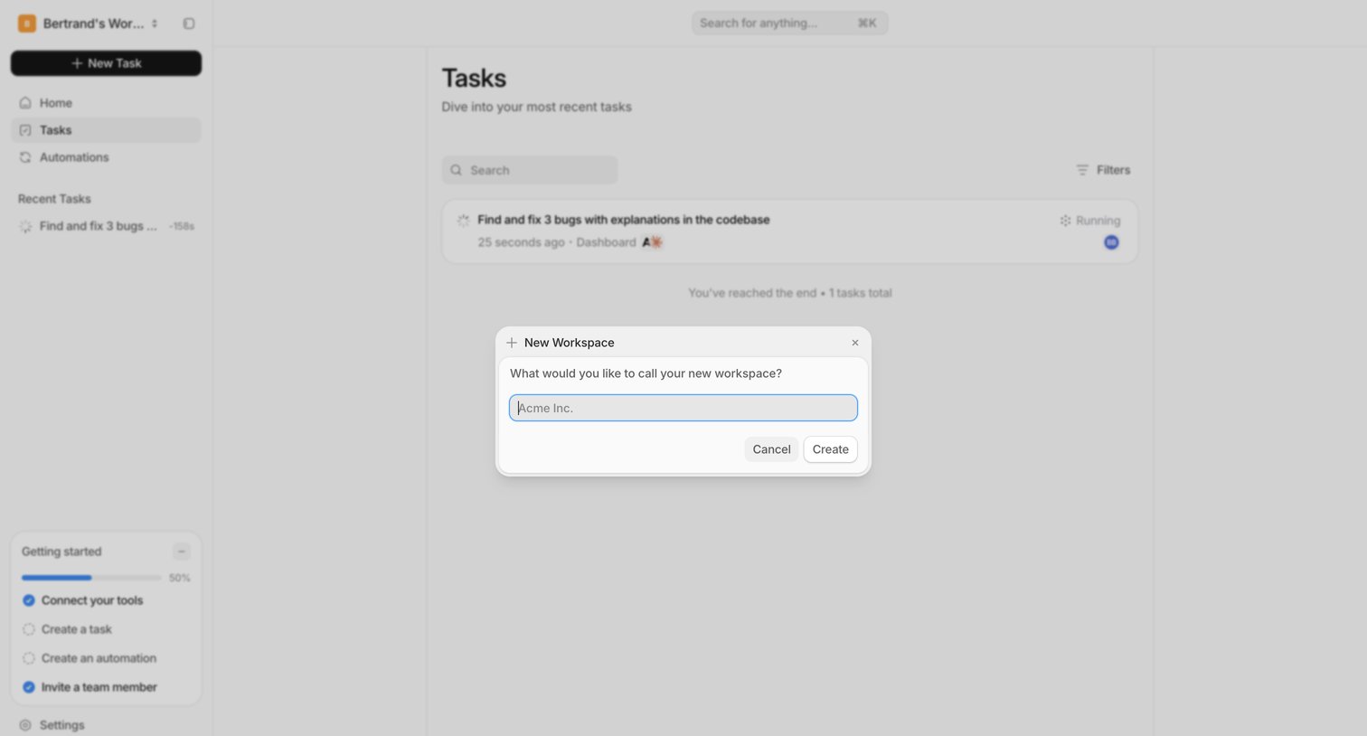 Tasks — Tembo from Tembo