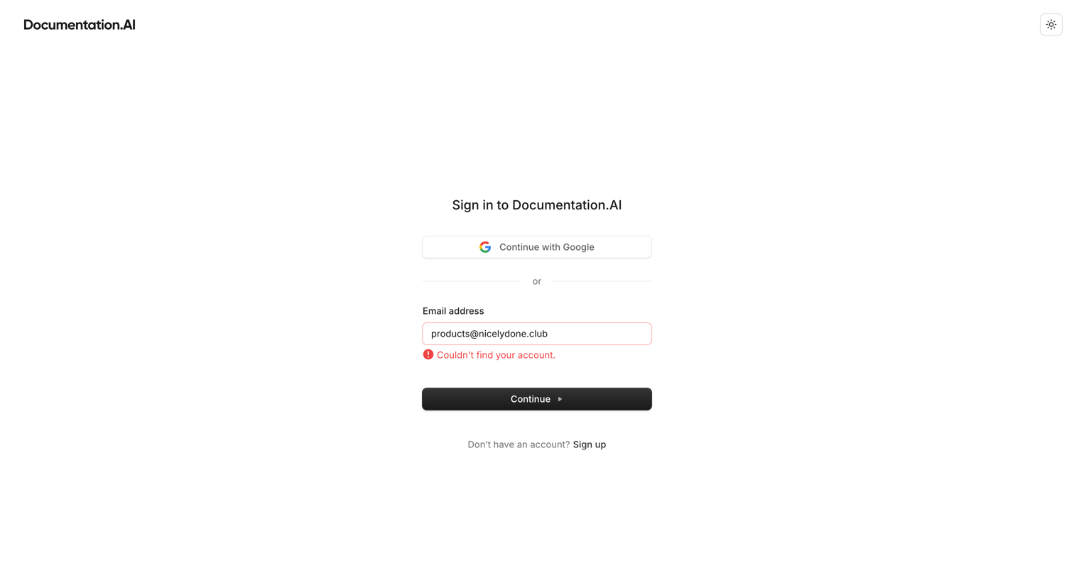 Documentation.AI - Dashboard - Documentation.AI screen