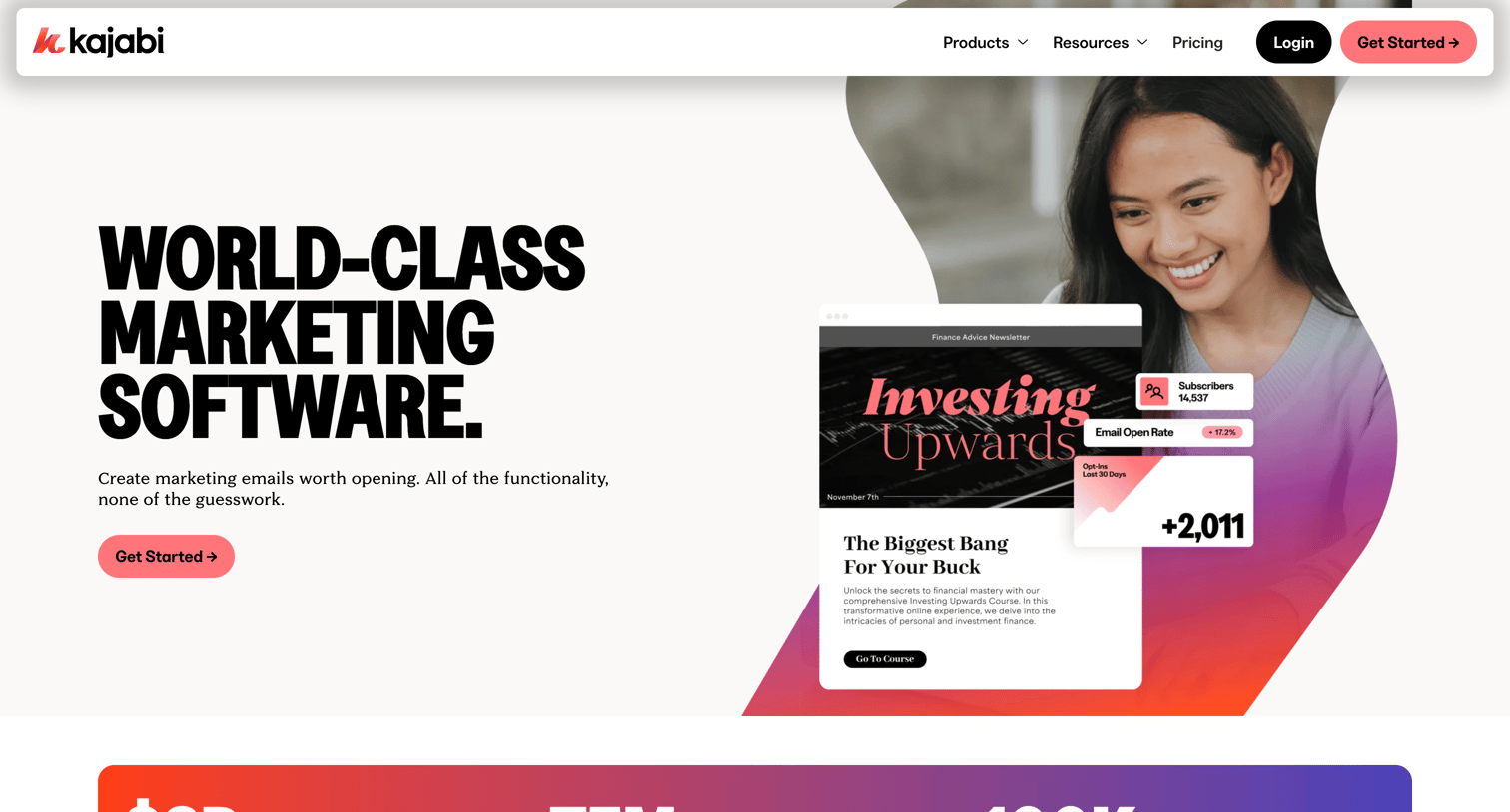 Kajabi - Create and Automate Your Email Campaigns Kajabi screen