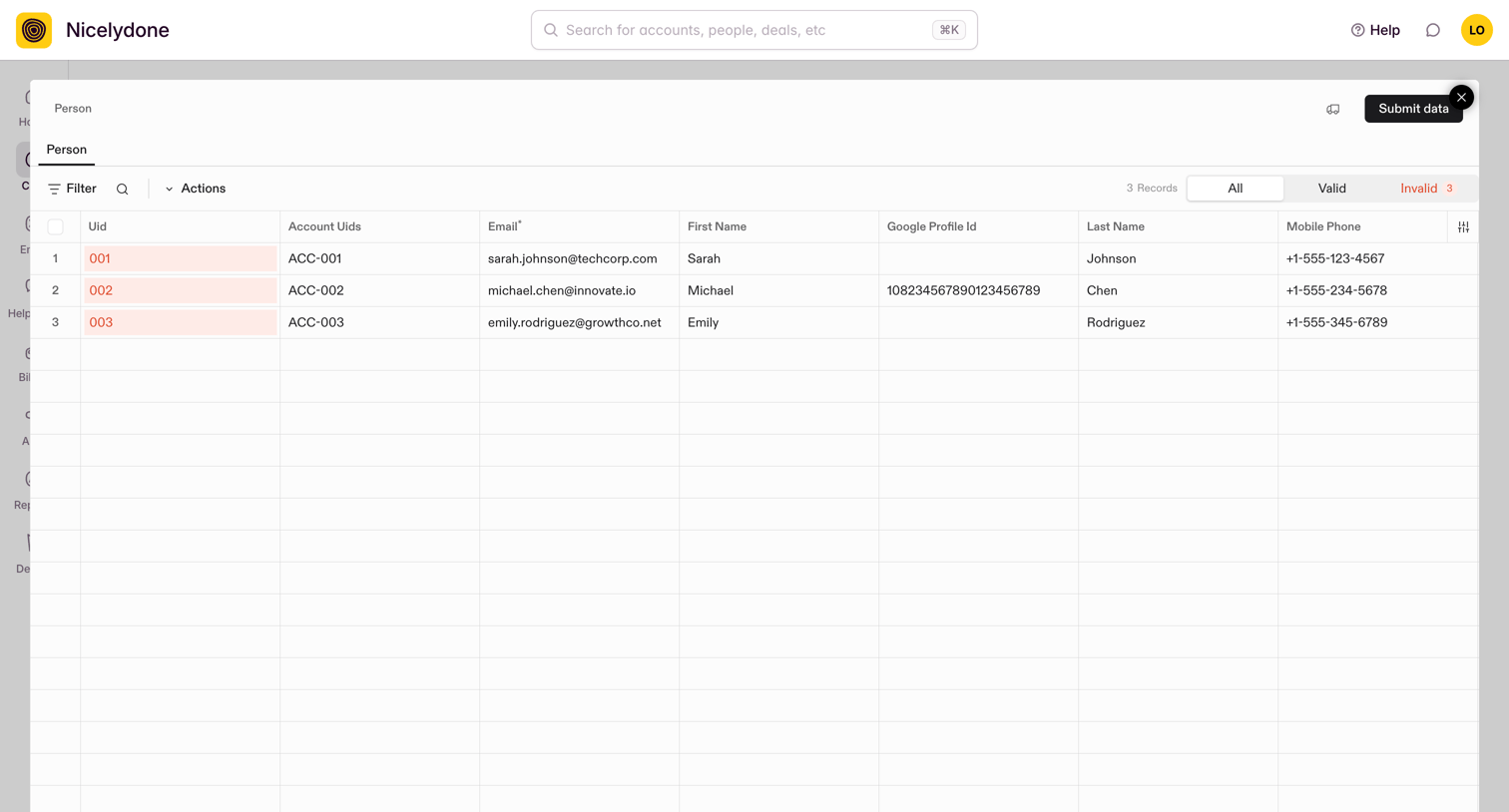 Outseta - View All People screen