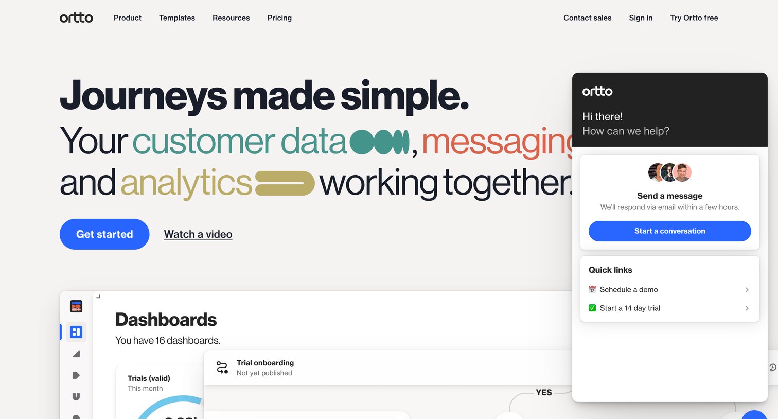 Ortto - Ortto Customer Data, Messaging | Analytics Working Together screen