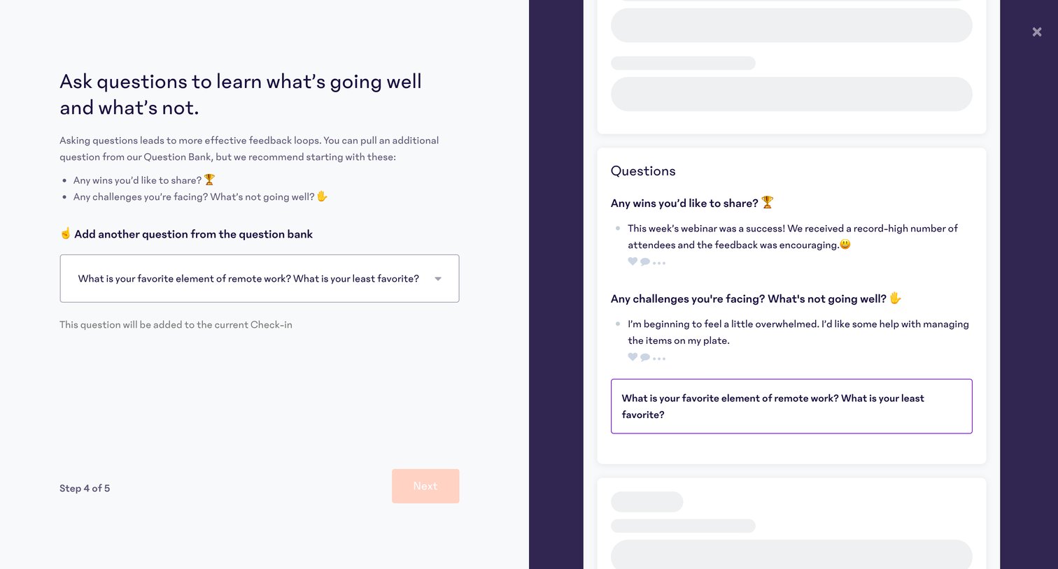 15Five - Onboarding · 15Five screen