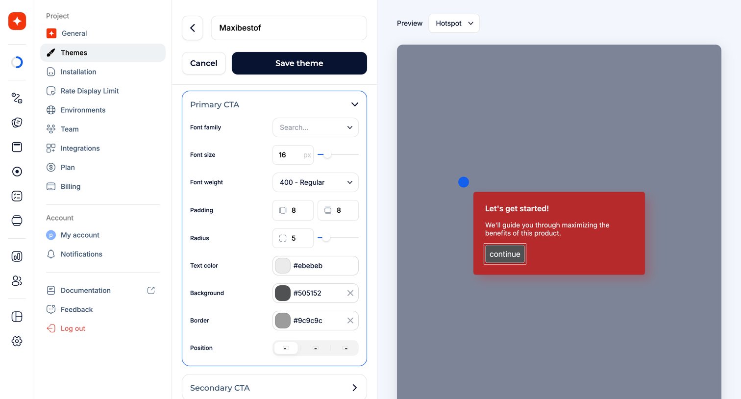 Jimo - Theme · Jimo screen