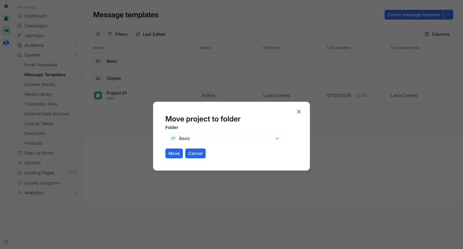 Bird - Message templates | Bird screen