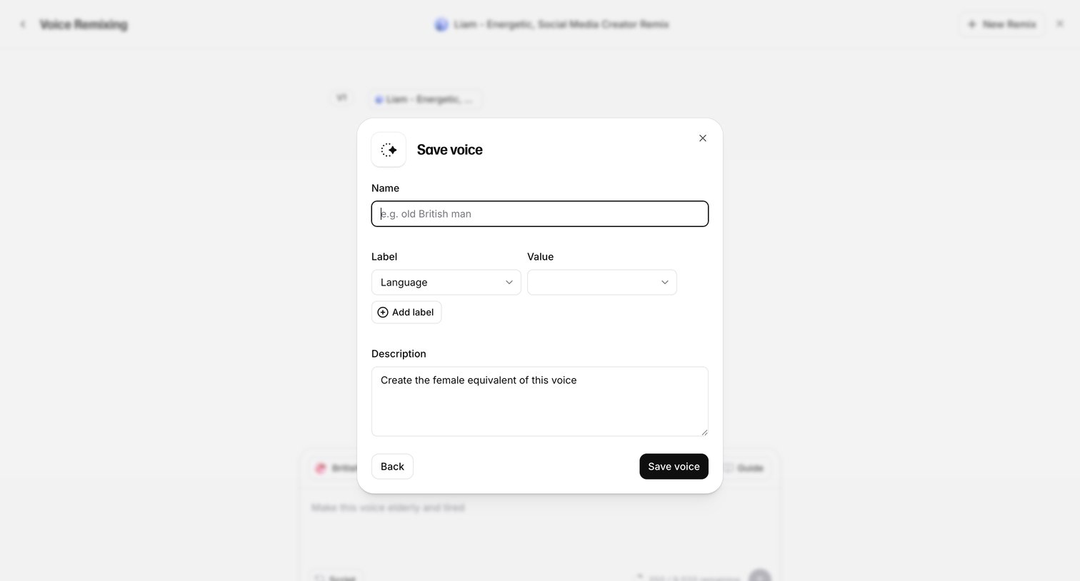 Elevenlabs - Voices | ElevenLabs screen