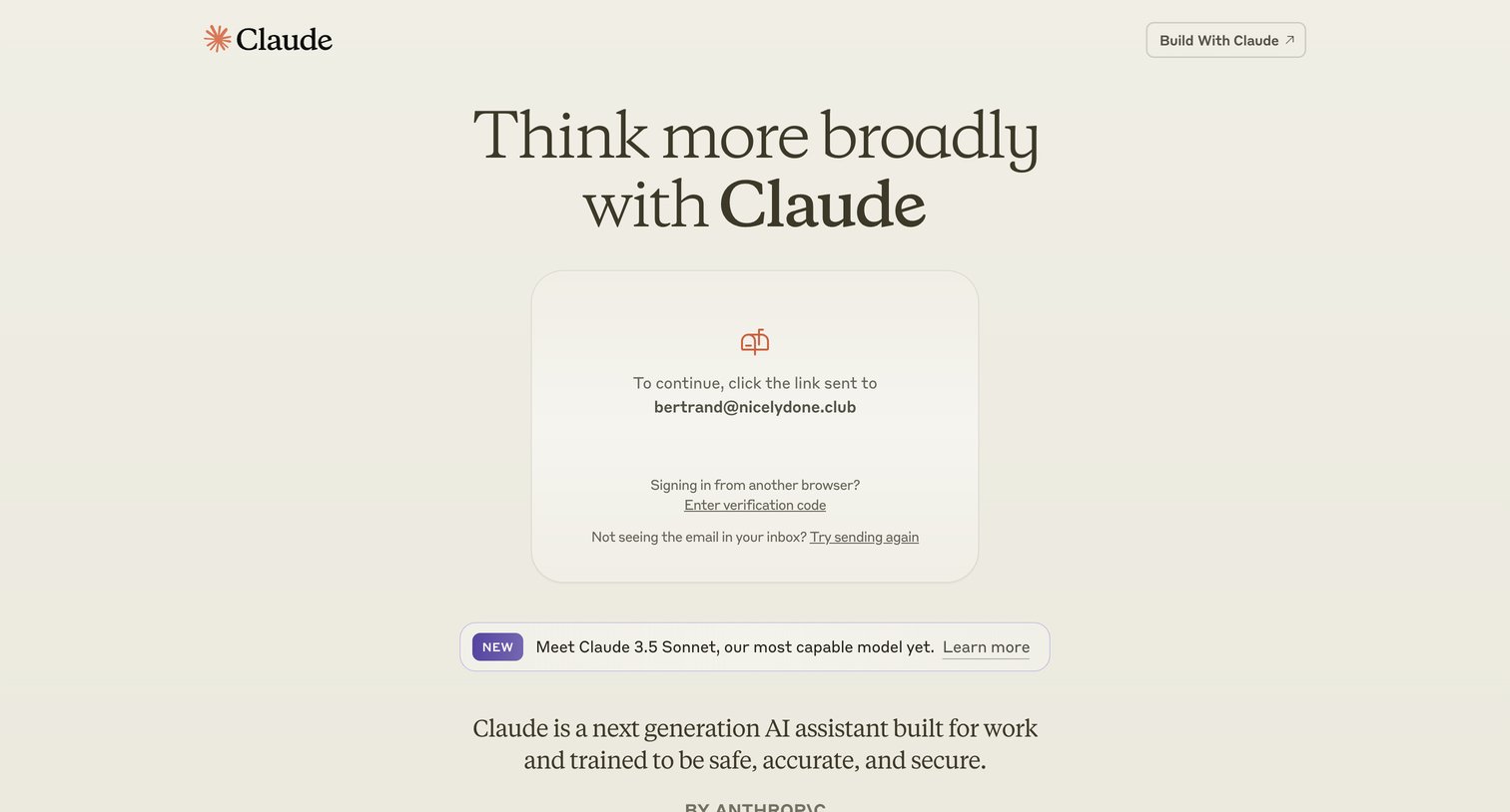 Claude screen