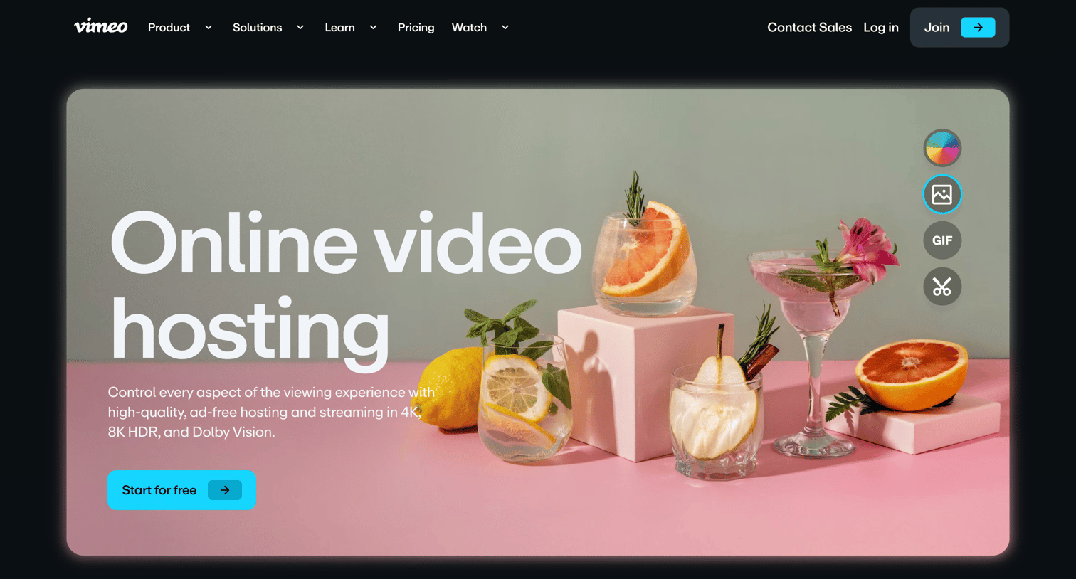 Vimeo - Free Online Video Hosting Platform: Upload & Share Videos on Vimeo screen