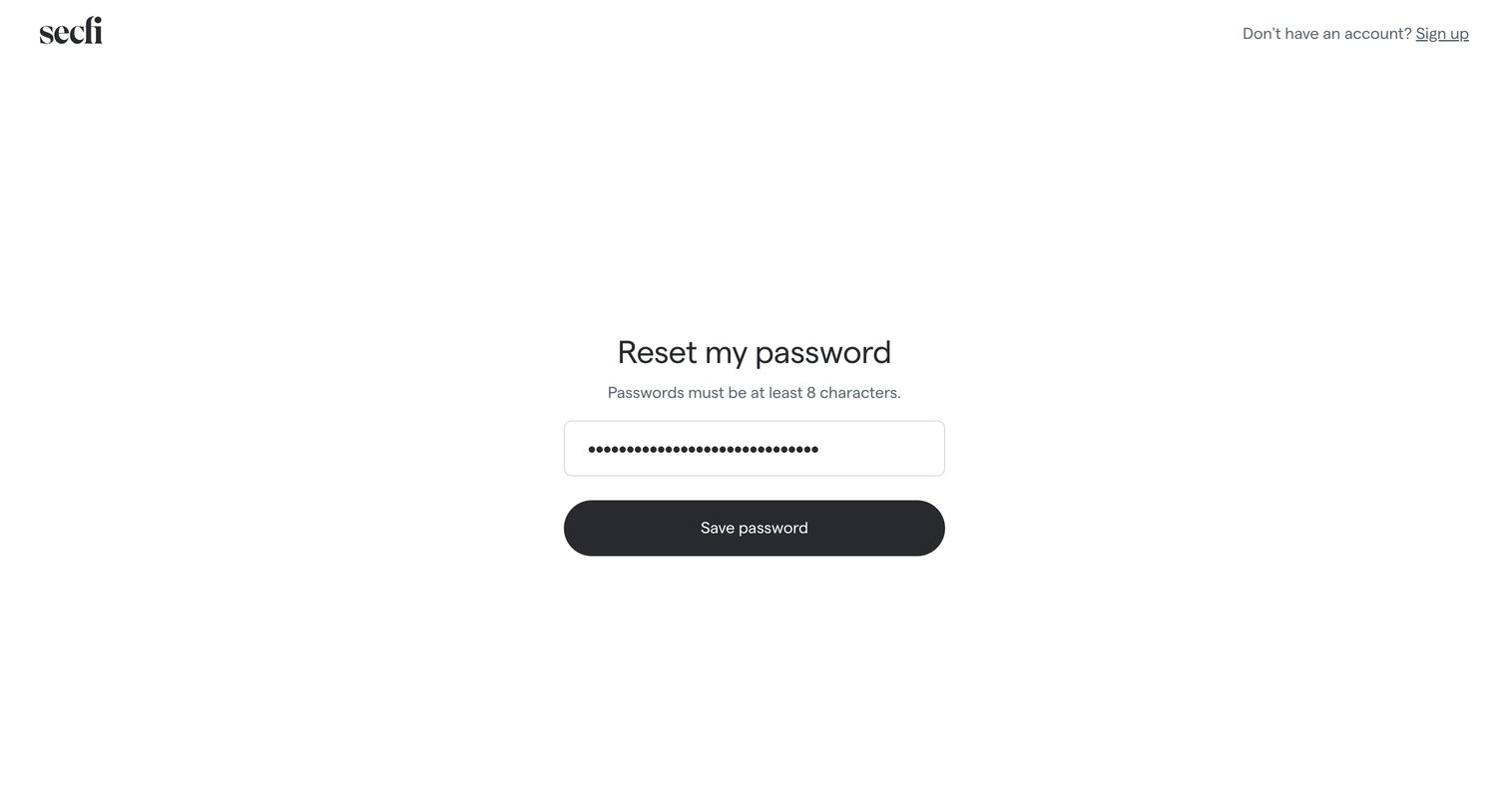Secfi screen