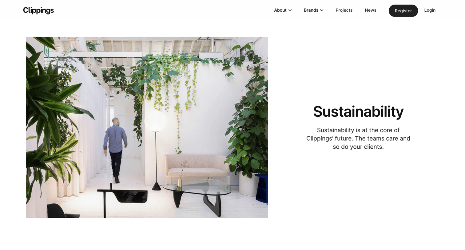 Clippings - Clippings – Sustainable Furniture | Lighting screen