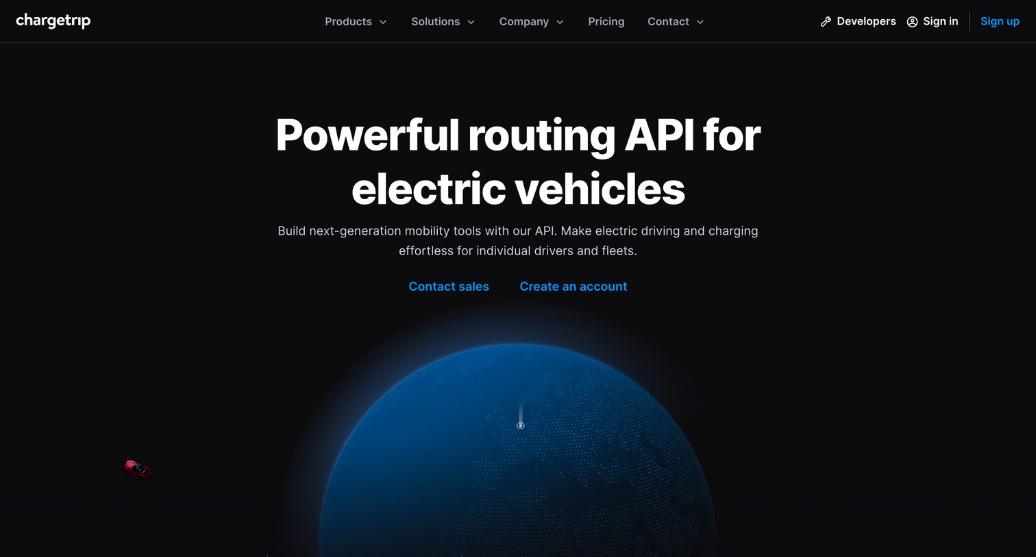 Chargetrip - API | Chargetrip screen