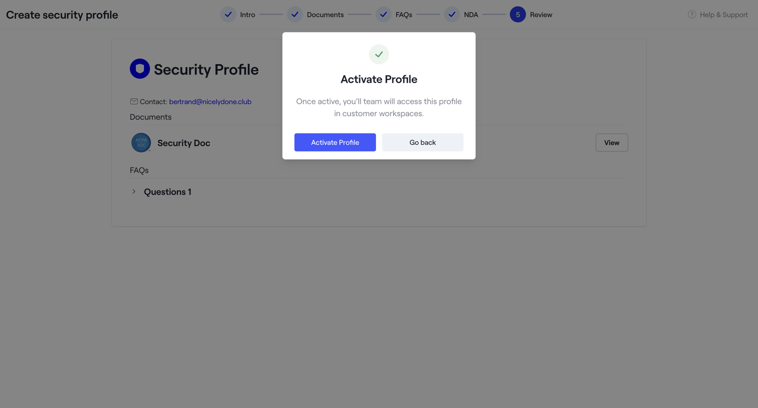 Dock - Dock · Settings screen
