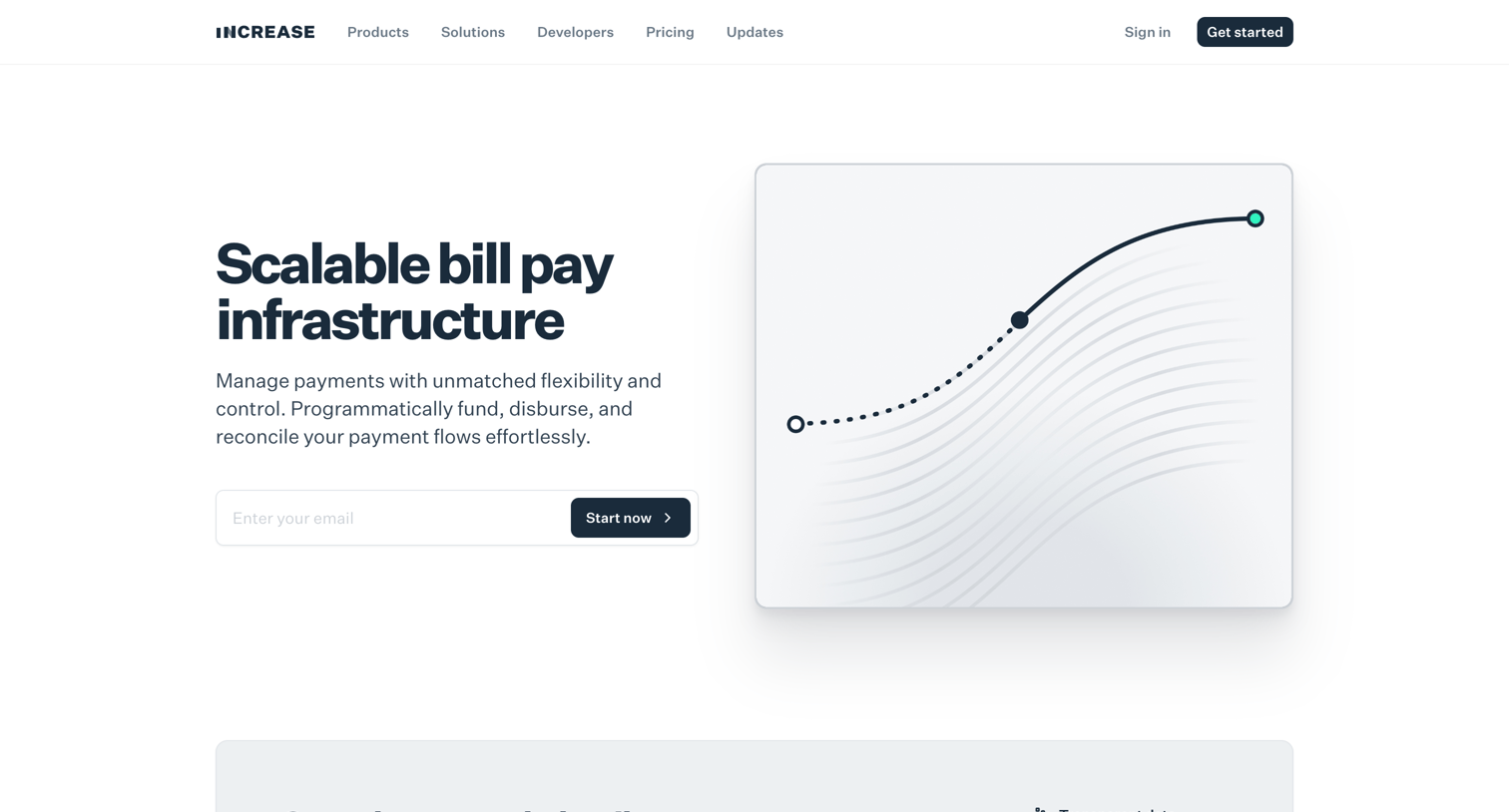 Increase - Bill pay — Increase screen