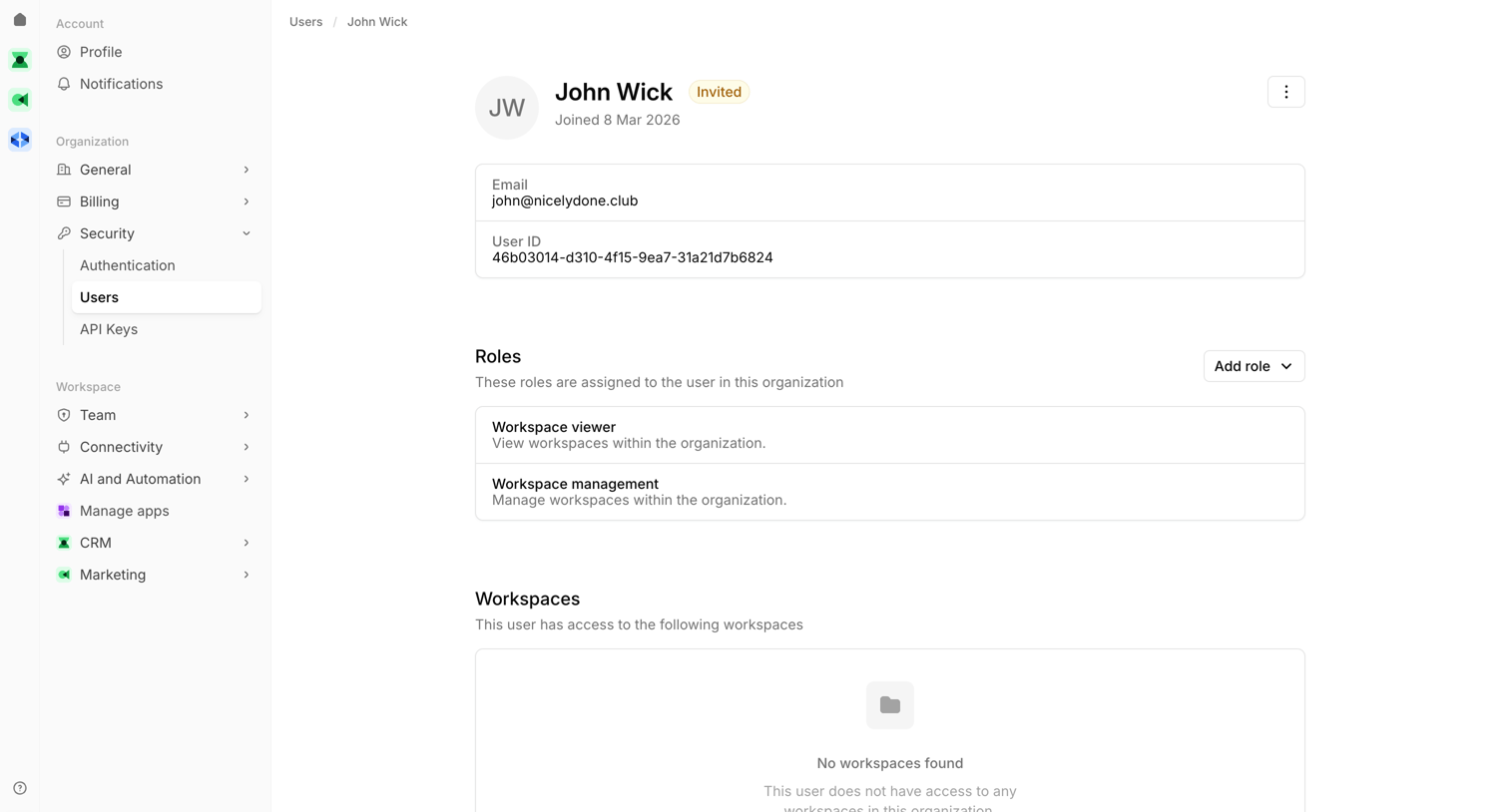 Bird - John Wick | Users | Bird screen