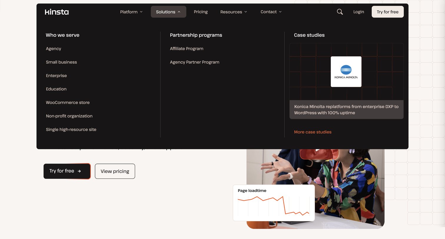 Kinsta - Kinsta® - Simply better hosting for WordPress screen
