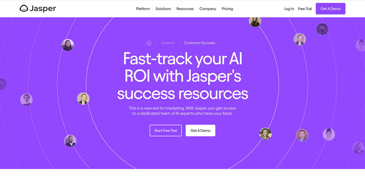 Jasper - Success Teams | Tools for Enterprise Teams - Jasper screen