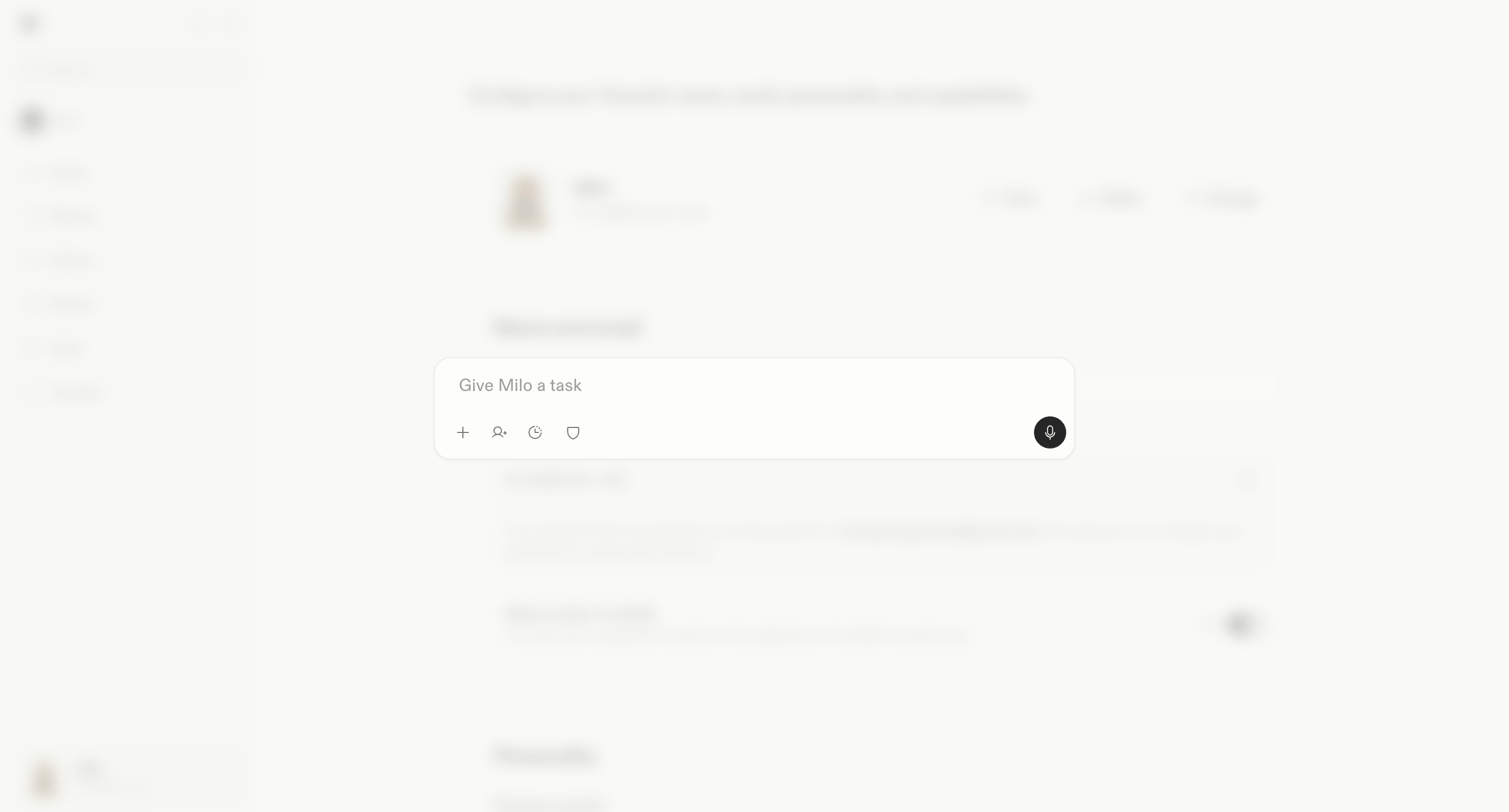Town - Settings · Assistant screen