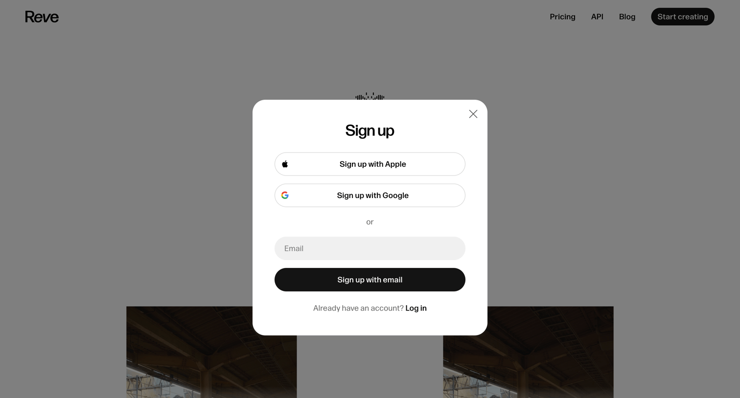 Reve - Reve Image - AI Image Generator and Creative Tool screen