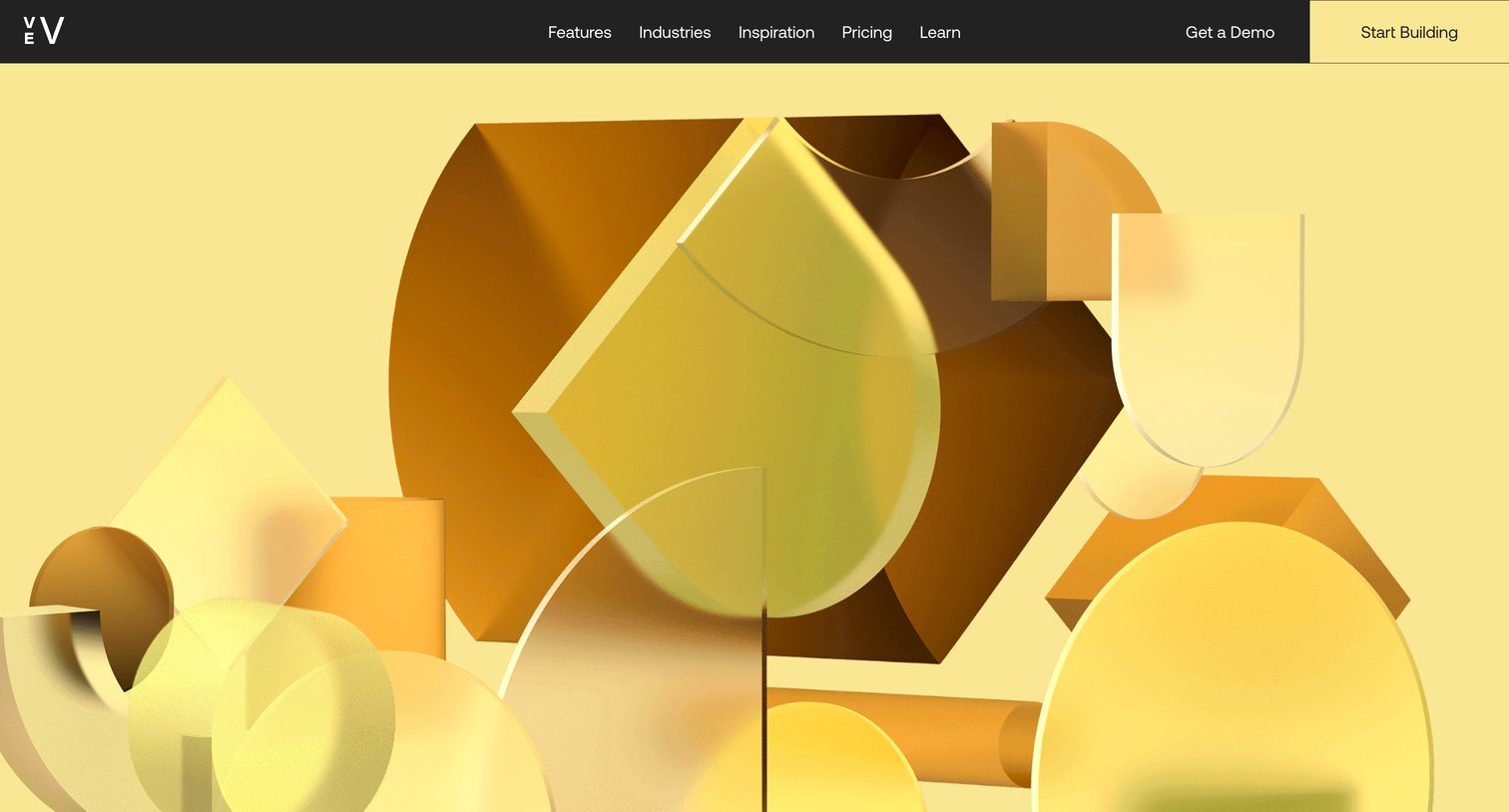 Vev - Design Editor Drag | drop visual design tool screen