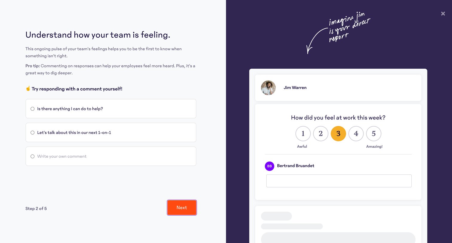 15Five - Onboarding · 15Five screen