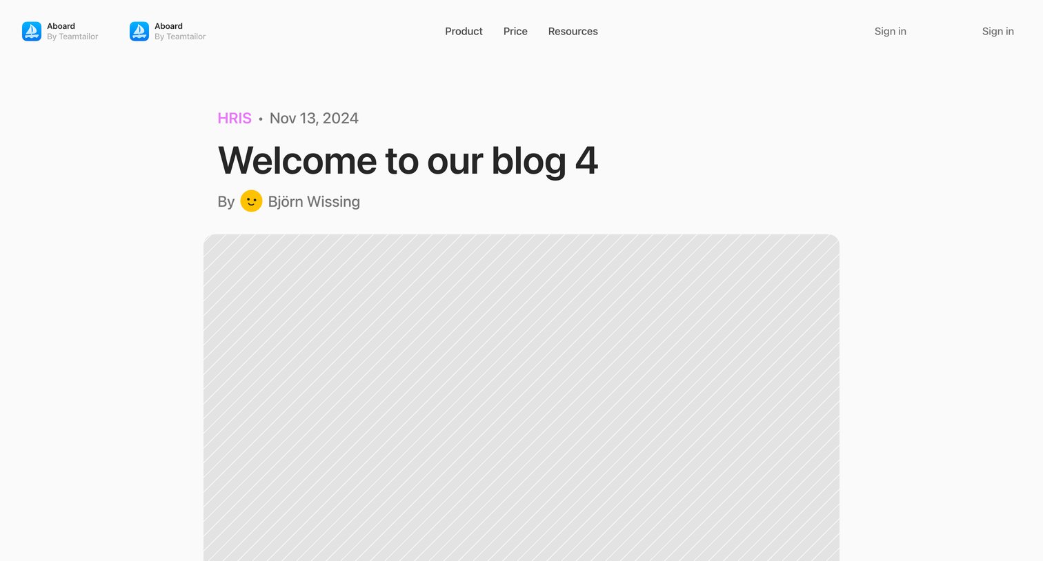 Aboard - Welcome to our blog 4 - Aboard — Joyful HR screen