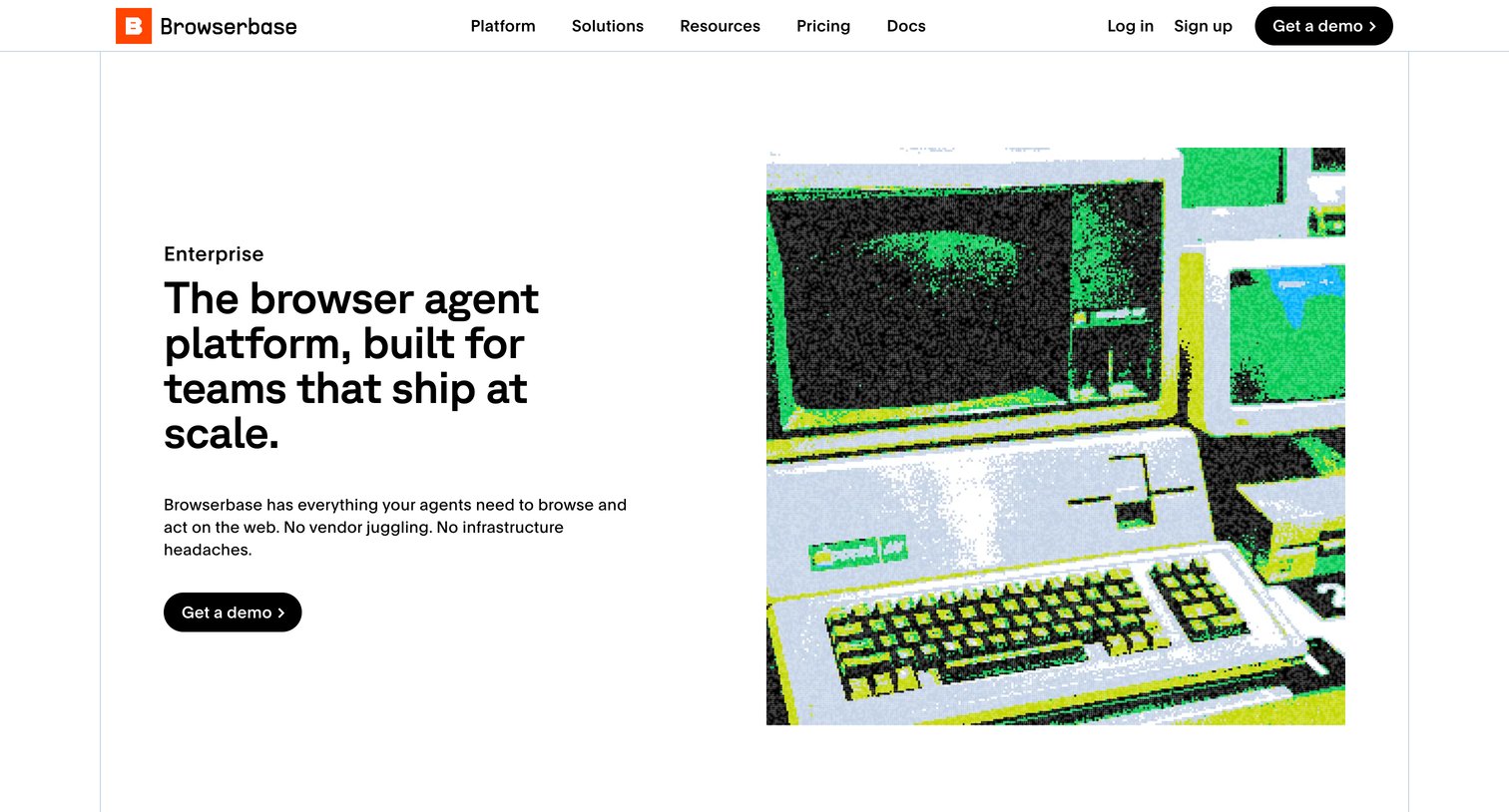 Browserbase - Browser Agent Platform for Enterprise Browserbase Browserbase screen