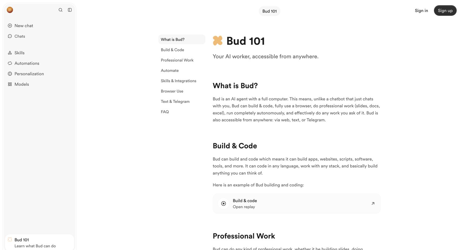 Bud - Bud 101 | Learn How Bud Works screen