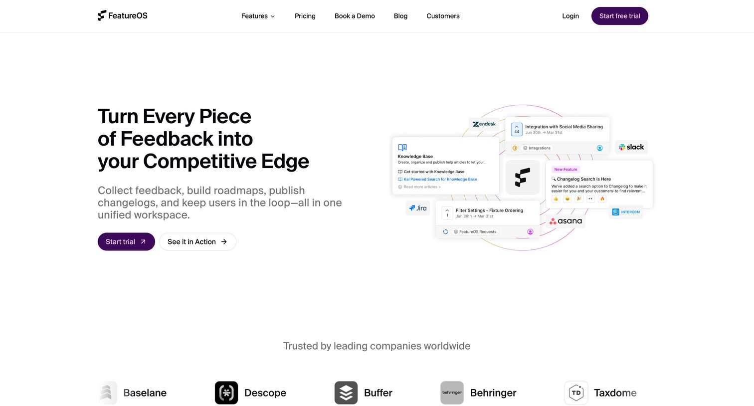 FeatureOS - FeatureOS - AI-Powered Product Management Platform screen