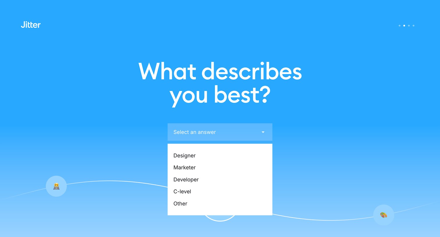 Jitter - Welcome · Jitter screen